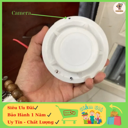 camera ngụy trang báo khói