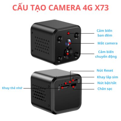 camera mini sieu nho lap sim 4g x73 xem tu xa 4