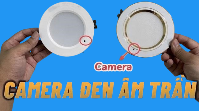 camera ngụy trang bóng đèn âm trần