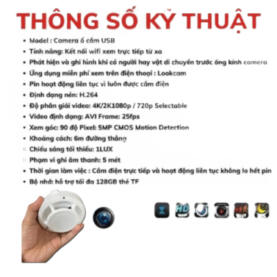 camera báo khói